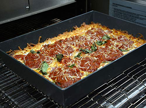 Lloyd Pans Kitchenware 8" by 10" Detroit Style Pizza Pan - PSTK, 8x10 inch (Pack of 12) - size: 8x10 inch (Pack of 12)