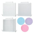 KALAIEN 3 Pack Cookie Embosser Set, Fondant Impression Mats-Style 1 - color: Style 1