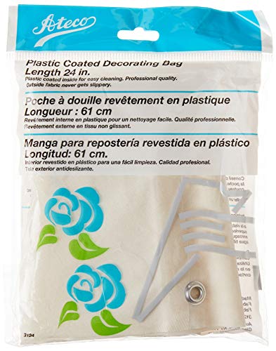 Ateco 3124 Plastic Coated Canvas Decorating Bag, 24-Inch, Reusable, Made in USA - size: 24-Inch