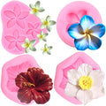 ZiXiang Plumeria Flower Silicone Mold Hibiscus Flower Fondant Mold - color: Style D