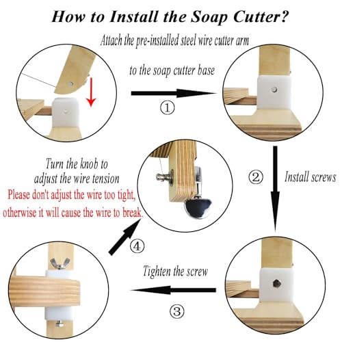 Wooden Soap Cutter for Handmade Soap Making Professional - color: Yello Wish