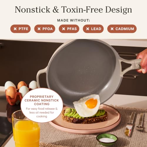 Our Place Always Pan 2.0, 10.5" Ceramic Nonstick Pan, 2.6 Qt - color: Steam, size: 10.5"