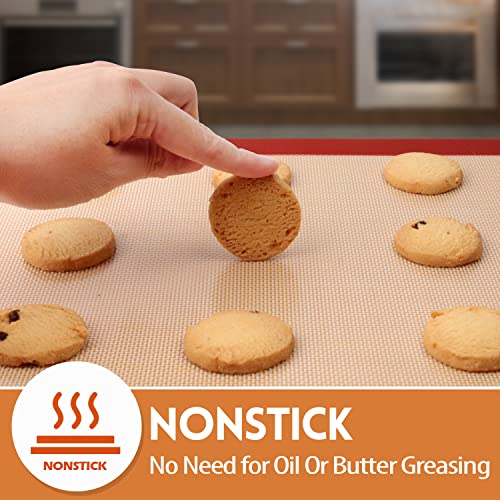 STATINT Silicone Baking Mat, Nonstick Half Sheet Baking Mat, Set of 2 - size: 2 Half Sheets