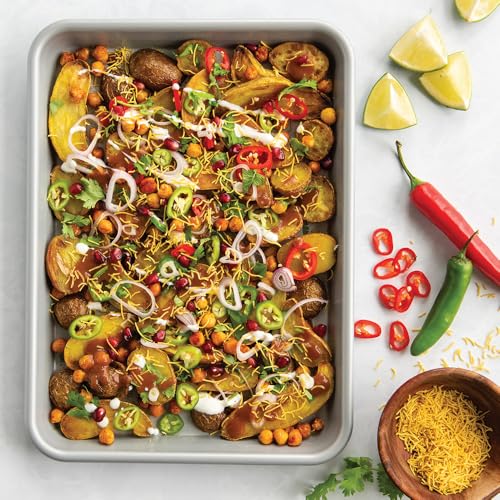 Nordic Ware Brilliant™, Nonstick made without PFAS or PTFE for safe cooking; Reinforced steel rim prevents warping; Includes Half Sheet, Quarter Sheet, and Eighth Sht, 3pc Baking Set (Pack of 3) - style: 3pc Baking Sheet Set (Pack of 3)