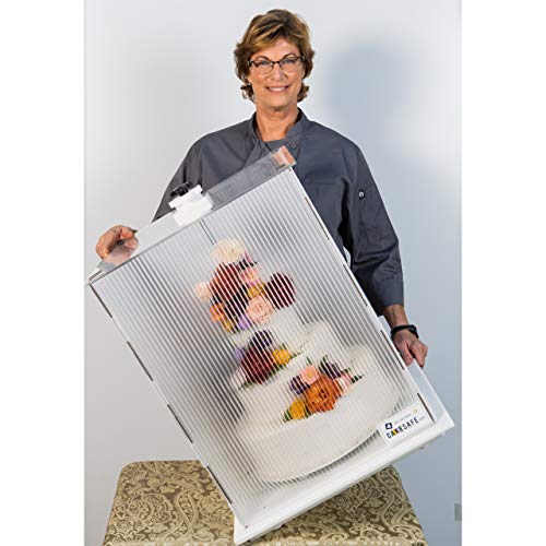 CAKESAFE Reusable Small/Tall Cake Transporter, Clear Plastic Cake Carrier (17" W x 22" H) - size: 17 x 22 in