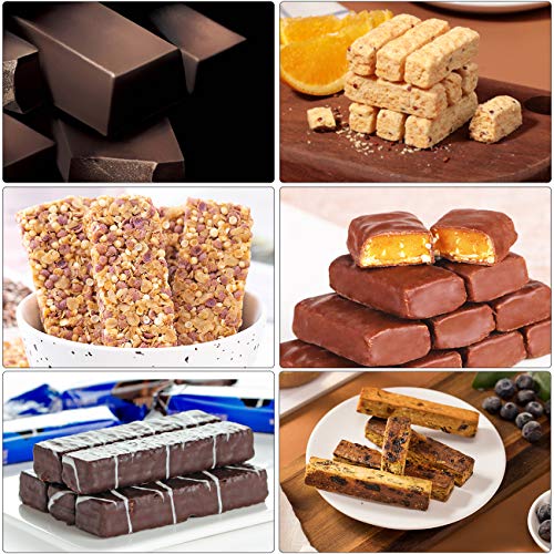 Mity rain 2 pack 40 Cavity Narrow Rectangle Silicone Caramel Candy Molds - color: 2PCS