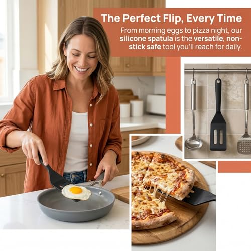 Mini Silicone Spatula Set 2 Pack, Small Heat Resistant for Nonstick