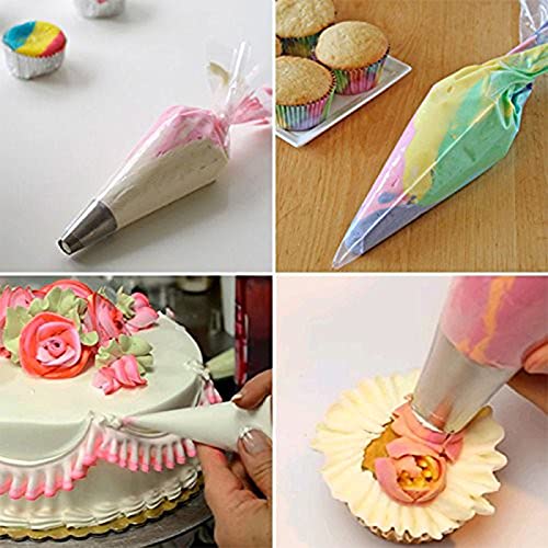 XSEINO Disposable Piping Bags, 12 Inch - 300PCS Heavy Duty Anti Burst Pastry Bags With Bump Non-slip Design For Icing and Frosting and Cookies Decoration Bags(Thickened) - size: 12inch*300pcs