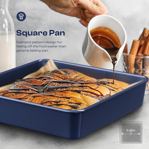 Baking Pans Set 8-Piece Bakeware Sets, Baking Sets for Cooking Oven Pan Set - size: 8PCS