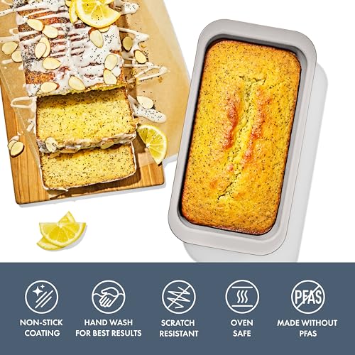 OXO Good Grips Non-Stick Pro Ceramic Coated Metal Bakeware, 1Lb Loaf Pan - color: Storm Blue, size: Loaf Pan