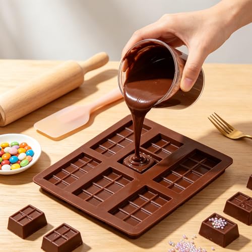 Silicone Chocolate Bar Molds For Candy Energy Protein Bars