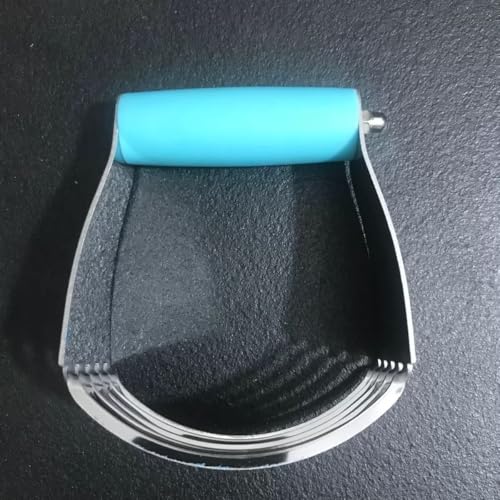 Dough Blender, Professional Heavy Duty Stainless Steel Pastry Dough Cutter Butter Cutter with Blades (1, Blue) - color: Blue