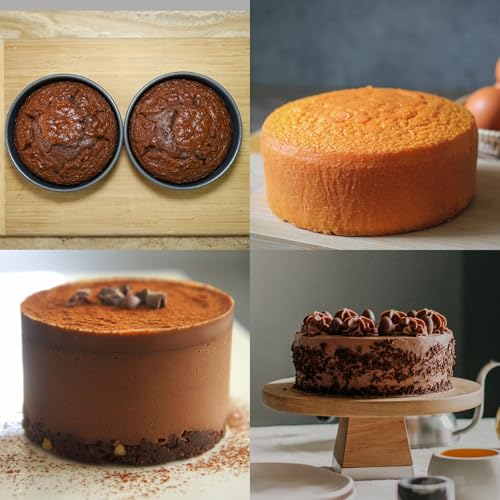 HARFINGTON 2Pcs Round Cake Pan with Removable Loose Bottom 4" Small Cheesecake Pan Anodized Aluminum Nonstick Baking Pan for Wedding Birthdays Party Event - color: Silver Tone, size: 4"