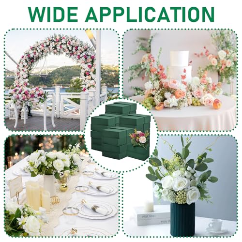 40 Pieces Floral Foam Blocks Dry and Wet Florist Foam Brick Flower Arrangements Supplies for Fresh and Artificial Flowers Craft Plant Filler Decoration (5.5 X 3.2 X 1.8 Inches)