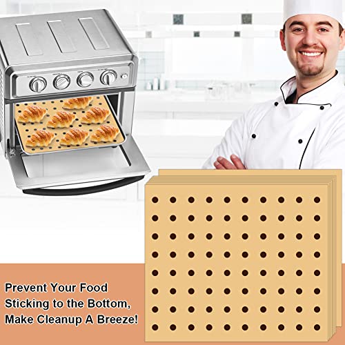 BYKITCHEN 9x11 Inch Perforated Air Fryer Parchment Paper Liners, 100pcs - size: 9x11inch