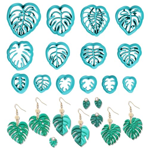 ORIGACH 14 Pcs Monstera Leaves Clay Cutters Set - style: Monstera Leaves