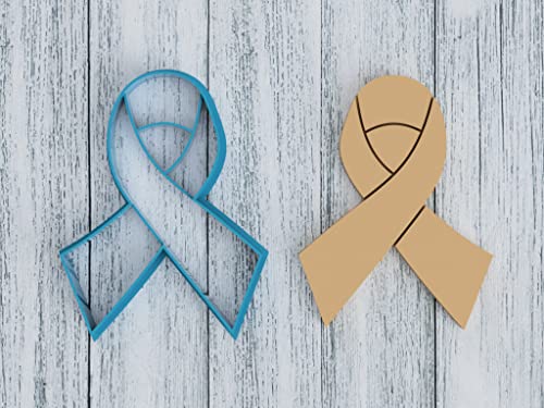 Cancer Ribbon - Cookie Cutter/Sugar Cookie/Fondant/Clay (1068) - size: 3 inch