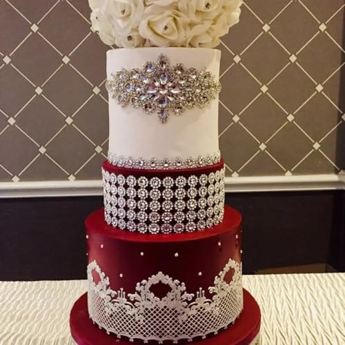sugar edible heart Novelty Alcazar lace cake silicone Embossing Mat