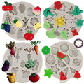 Sijiangmold Vegetable Fruit Silicone Mold Flower Leaf Fondant Mold - color: Style C