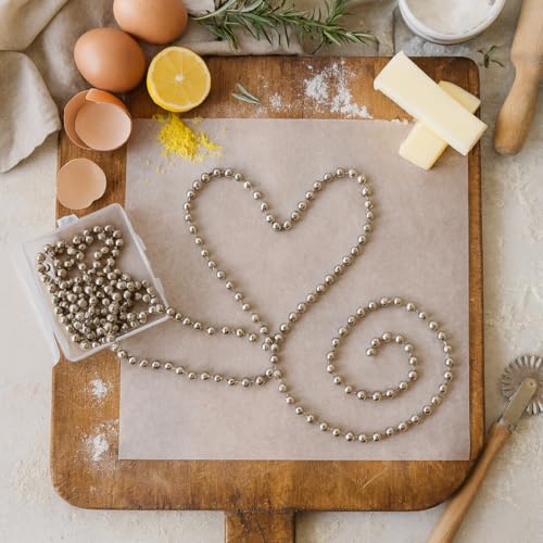 Mrs. Anderson's Baking Pie Weight Chain, Chrome-Plated Brass, 6-Foot - size: 6-Ft, Single Chain