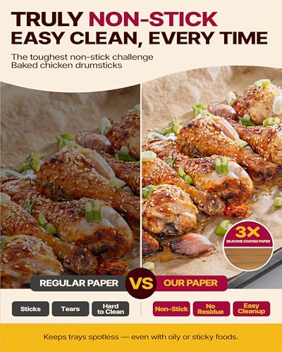 Katbite Pop-Up Parchment Paper Sheets, 9 x 13 Inch, 200 Count - size: 9x13 inch
