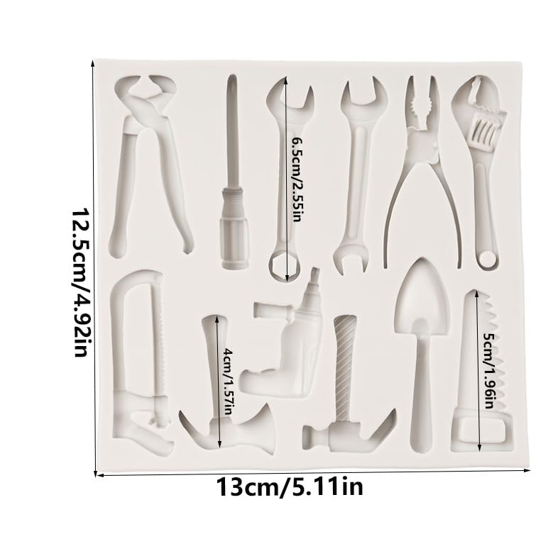 Construction Tools Fondant Silicone Mold Hand Tools Chocolate Mold - color: Style B