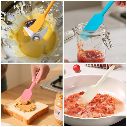Mini Silicone Spatula, Jar Spatula for baking
