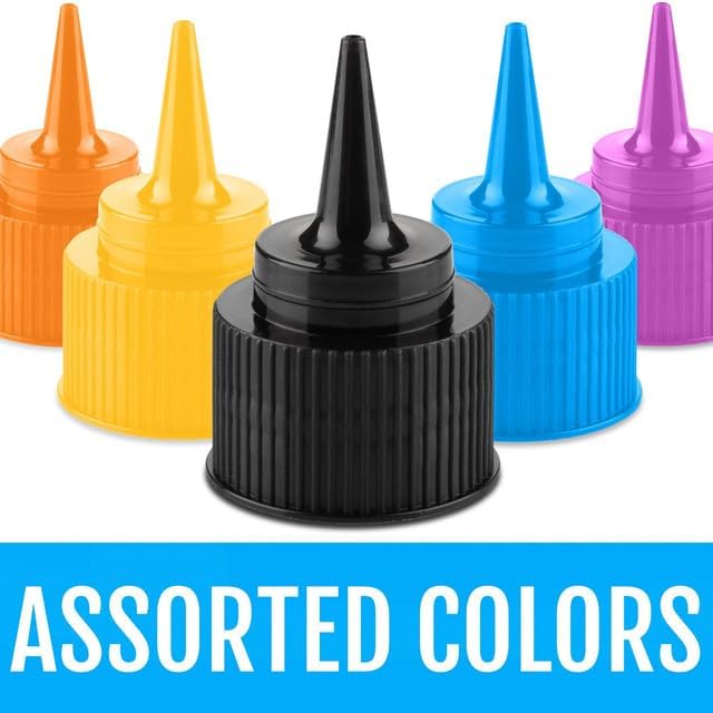 Free Hand Small Squeeze Bottles with Needle Tip - 30 Pack Precision Paint Squeeze, Fine Tip Applicator Bottles (15 x 1 oz & 15 x 2 oz) for Acrylic Paint, Royal Icing, Cookie Decorating, Crafts - size: 30