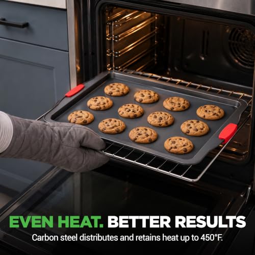 NutriChef Baking Sheet Set, 2-Piece Nonstick Cookie Sheets - size: 2-Piece Large