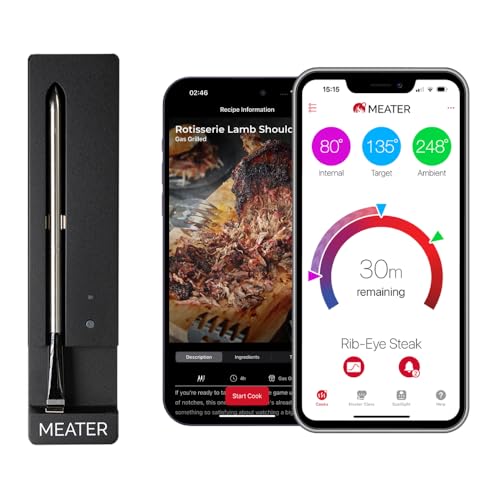 MEATER SE Wireless Smart Meat Thermometer, Black, Bluetooth, Grill & Oven