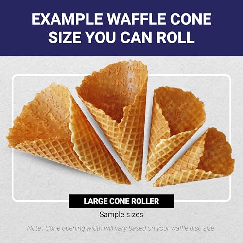 Waffle Cone Roller Kit with Forming Stand, Large | Amber Bake - size: Large