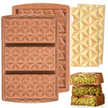 2 Pcs Chocolate Bar Mold Deep Silicone Large Chocolate Molds Break Apart Pyramid Shape Thick Candy Bar Molds