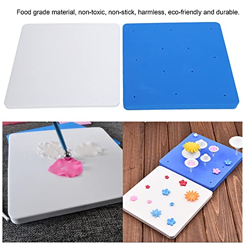 2Pcs Fondant Mat, Fondant Foam Pad, 12 Hole Flower Sponge Foam Sugar Chocolate Modelling Drying Pad Tray Tools for Baking Cake Decoration DIY Sugarcraft Clay Supplies