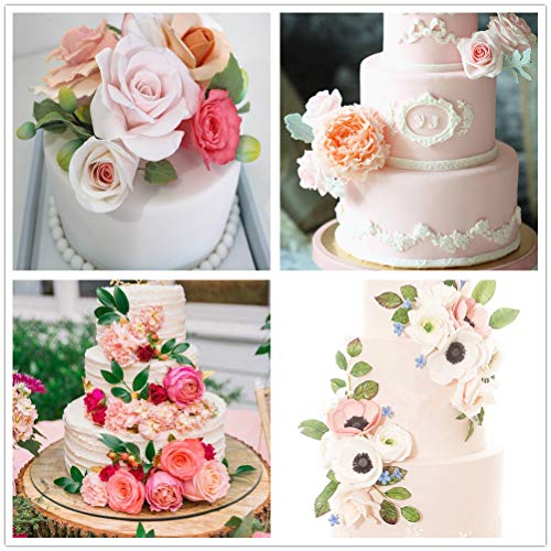 16set Gumpaste Flower Silicone Mold and Stainless Steel Fondant Cutter