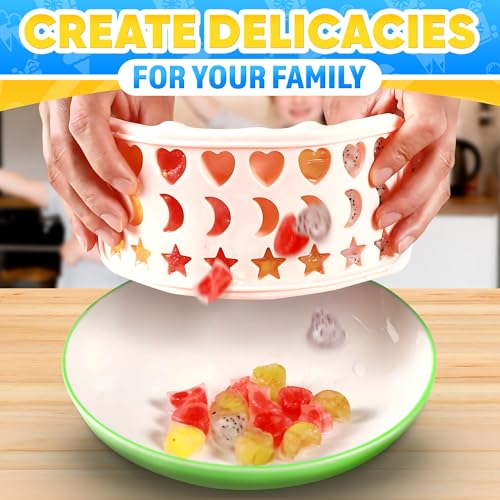 Cute Ice Cube Tray with Lid, 24 Cavities, Flexible Silicone