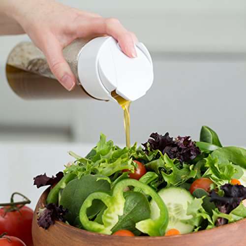 Whiskware Dressing Mixer Tritan Salad Dressing Mixer, White/Red - size: 2.5 Cups