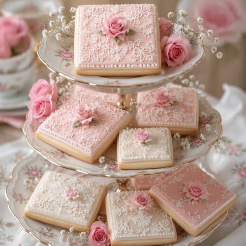 ZADE Square Cookie Cutter Set, 7pcs Different Size Square Biscuit Mold - color: Square