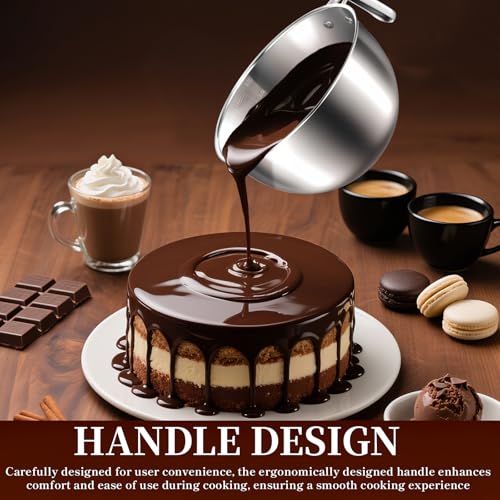 304 Stainless Steel Double Boiler with Spatula and Spoon