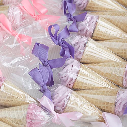 Morepack Cone Shaped Treat Bags 7x15 Inch 100Pcs - size: 7x15 inches