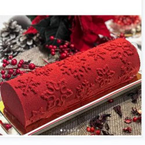 Christmas Snowflake Pattern Kit Set Texture Mat Silicone Cake Mold Mousse Dessert Bakeware Tools