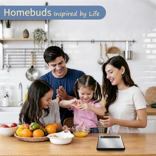 Homebuds 22lb Digital Food Scale Precision 0.1oz/1g, Kitchen Scale Big LED