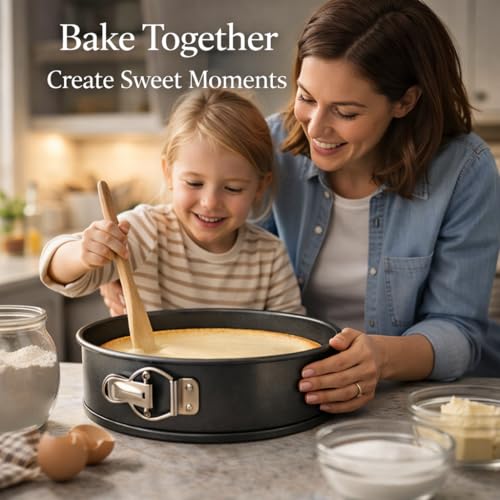 Wee's Beyond Non-Stick Springform Pan 9.5 Inch Cheesecake Pan for Baking – Easy Release Spring Form Pan with Removable Bottom – Durable Cake Pan for Cheesecake, Tortes & Desserts – Easy Clean Bakeware - style: Springform Pan