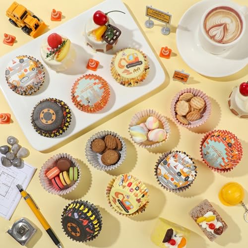 Construction Cupcake Liners 200Ct Baking Cups Boys Birthday
