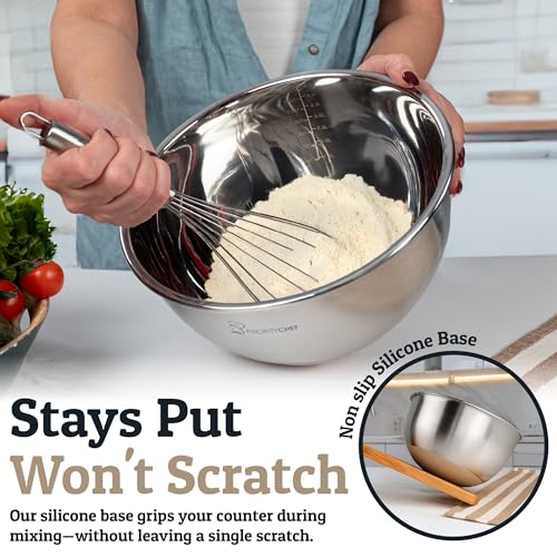 28pc Stainless Steel Mixing Bowls with Lids Set, 1.5-5 Qt, Khaki - color: Utensils - Khaki