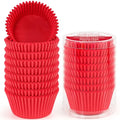 Caperci Standard Red Cupcake Liners for Baking Paper Muffin Cups 200-Count - color: Red