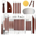 LINPHCEY 35-Piece Clay Sculpting Tools Set Perfect for Polymer Air Dry Modeling Clay Beginners & Professionals Ideal for DIY Pottery & Ceramics Tools for Clay Sculpey Sculpting & Crafting - color: 35PCS/SET