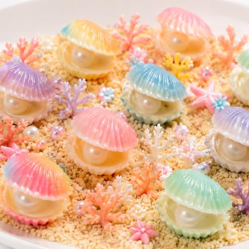 Juome Shell Shaped Silicone Molds - Small Seashell Chocolate Baking Molds - color: 1Pc Small Seashell