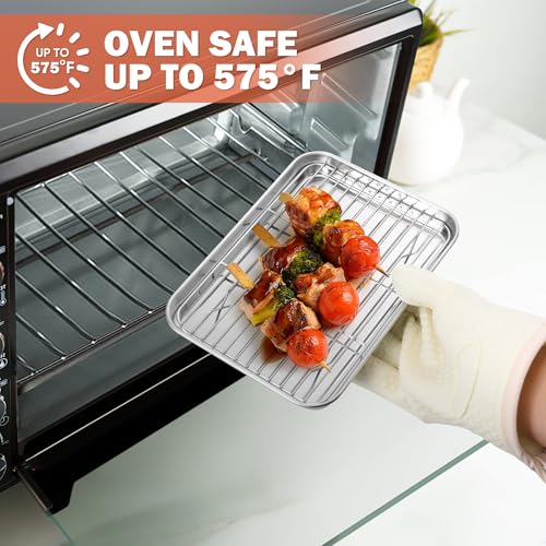 Homikit 2 PCS Cooling Rack for Baking & Cooking, 8.7 x 6.3 Inch Wire Rack - size: 8.7*6.3 Inch