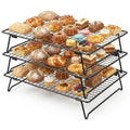 Kifmurase 3-Tier Stackable Baking Racks Cooling Carbon Steel Wire Rack