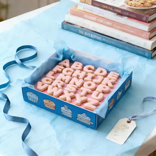 Letter Cookie Cutters Shapes Large 2 Inch - 26 Pcs Stainless Steel Alphabet Letter Cookie Cutter Set Fondant Biscuit Fruit Dough Mold Tools for Sandwich, Birthday, Christmas, and Holiday Party - color: Letter Cookie Cutters - 2 INCH